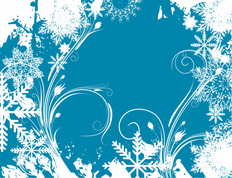 15 Winter Swirls Vector Images