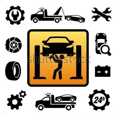 Garage Auto Repair Icons PNG Clip Art
