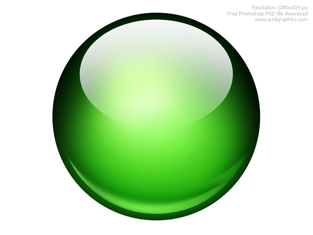 Glossy Green Ball