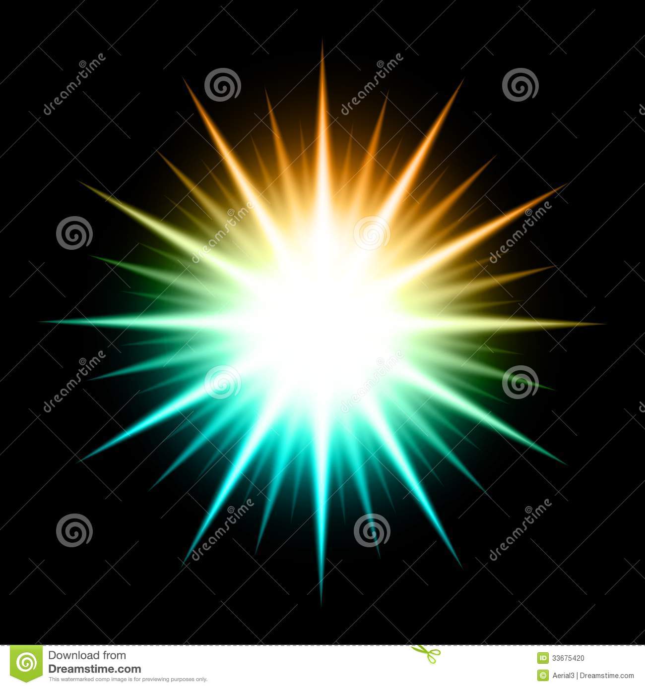Glowing Star Vector