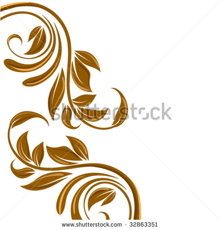 Gold Swirl Border