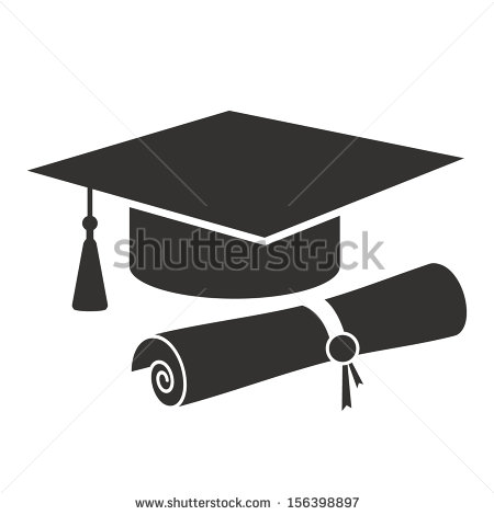 Graduation Cap and Diploma Vector