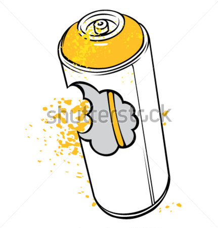 Graffiti Spray Can Vector