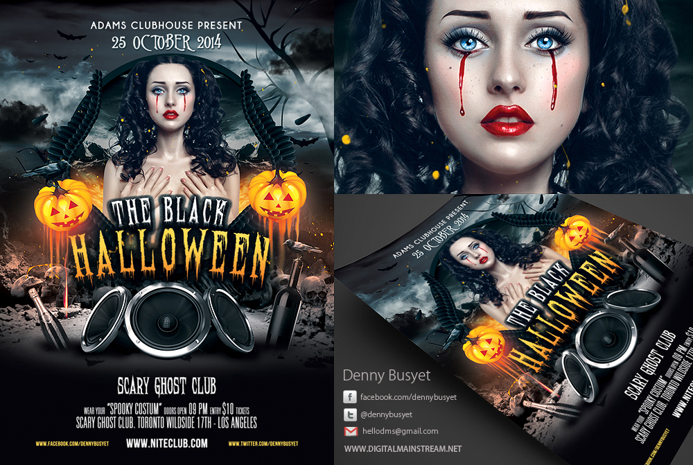 Halloween Flyer PSD Template