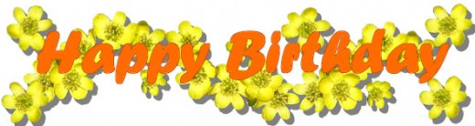 Happy Birthday Flowers Clip Art