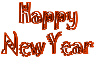 Happy New Year Font Clip Art
