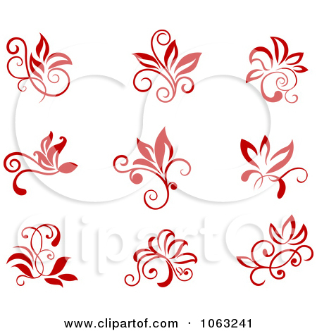 Heart Flourish Clip Art Free