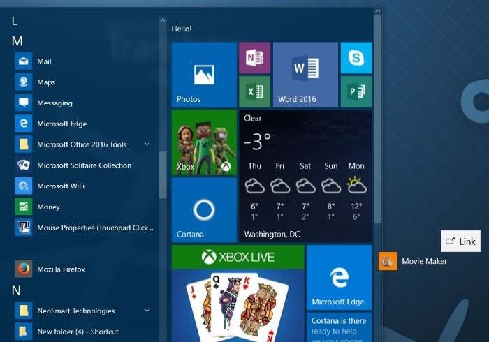 How to Create Desktop Shortcut to Windows 10