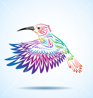 Hummingbird Vector Border