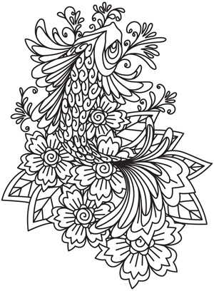 Indian Fish Design Coloring Pages