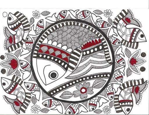 Indian Folk Art Fish