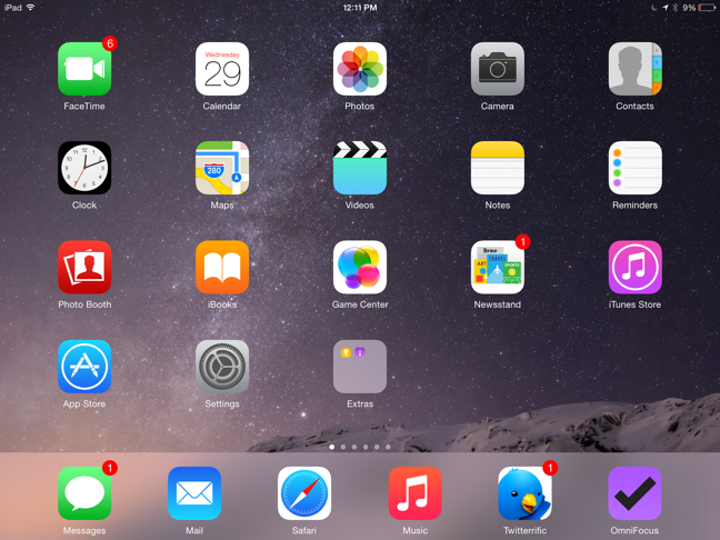 iPad Home Screen iOS 8 iPad Home Screen iOS 8