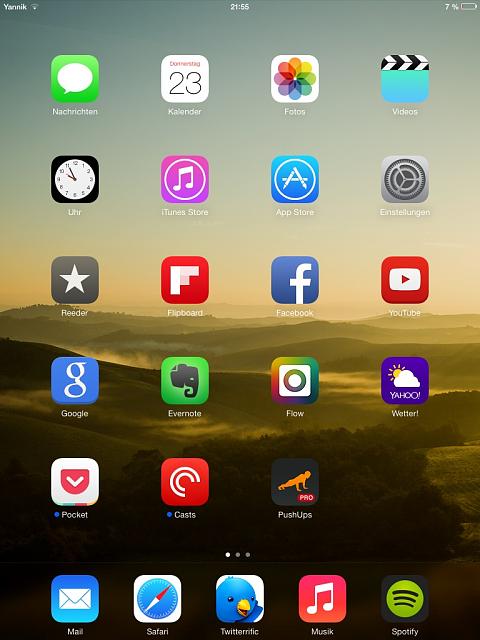 iPad Home Screen