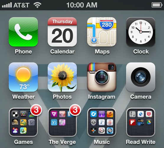 iPhone 5 Screen Icons