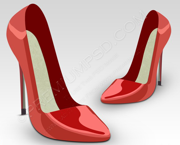 11 PSD Red Pumps Images
