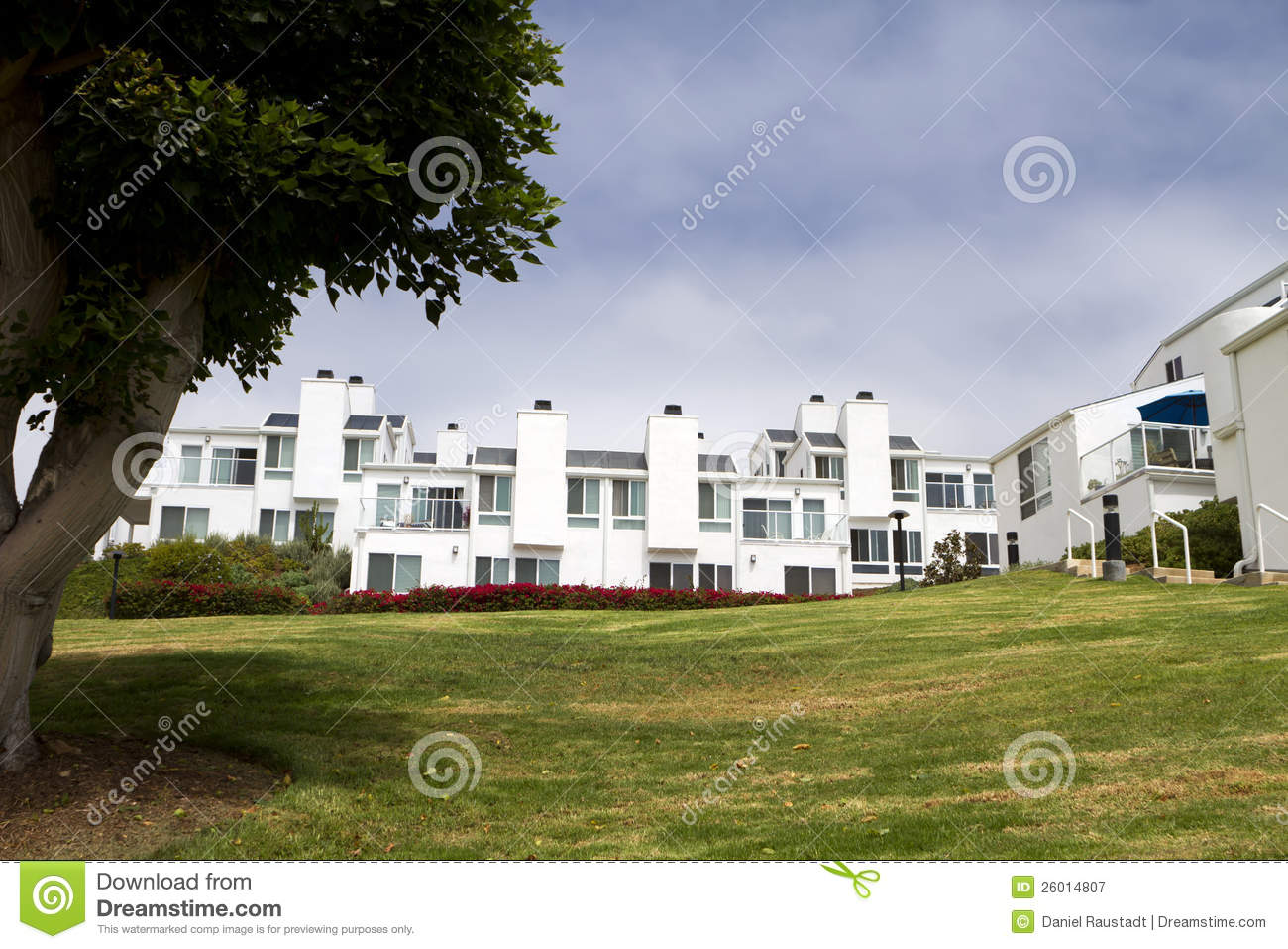 Large White Modern House in California