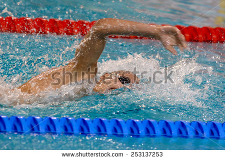 Little Girl Swimming