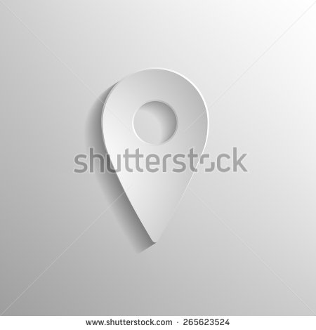 Location Pin Icon White