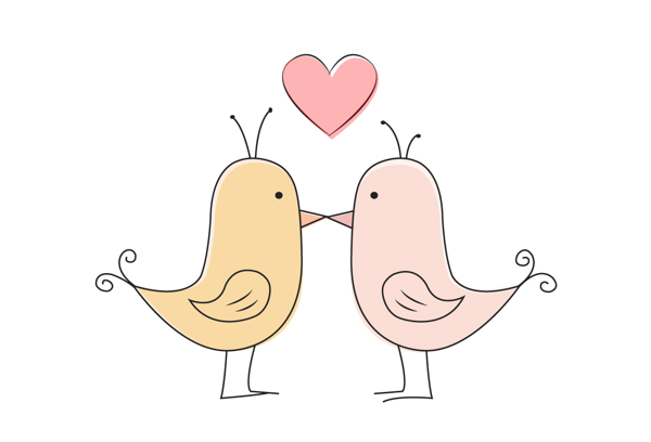 Love Birds Vector