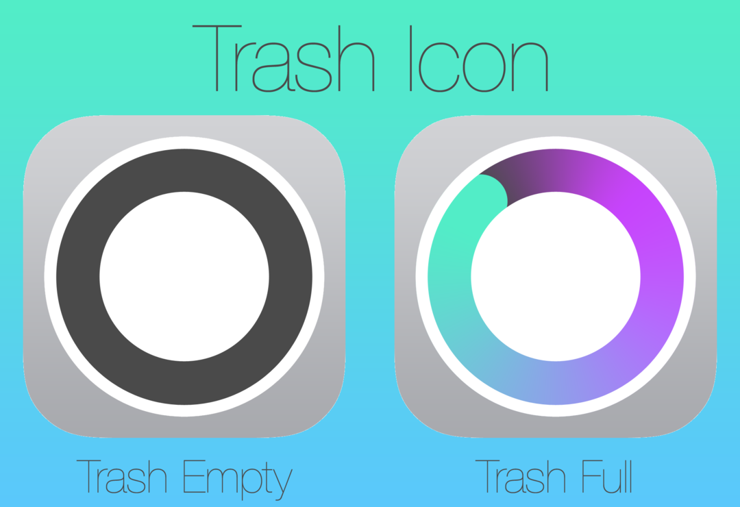 Mac Trash Icon iOS