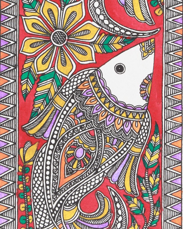 Madhubani Painting Fish