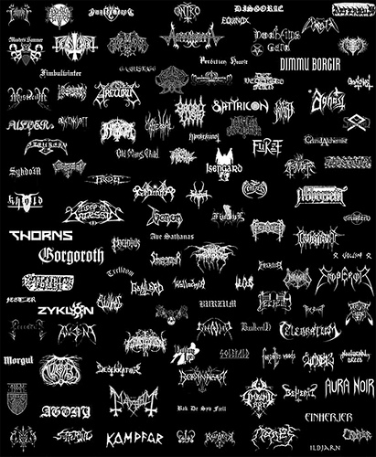 Melodic Black Metal Bands Logos