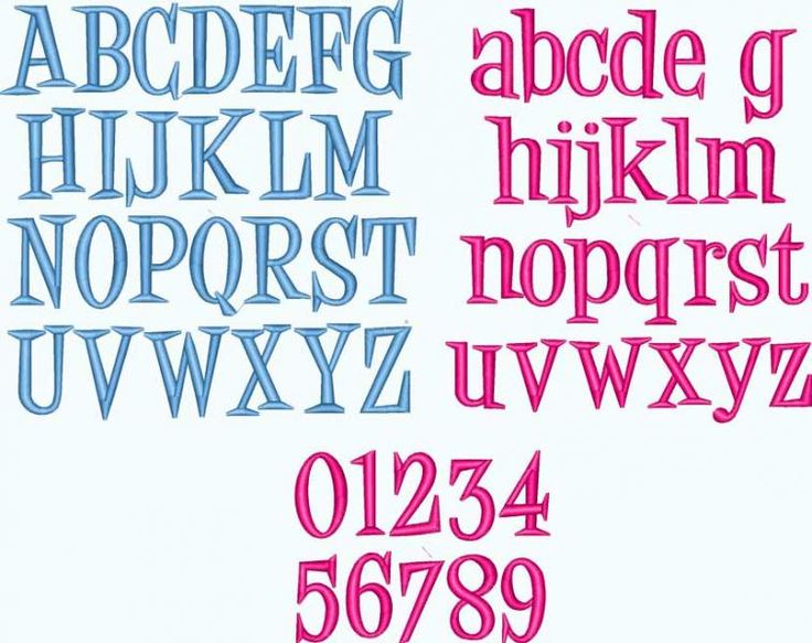 Monogram Font Embroidery Design Monogram Font Embroidery Design