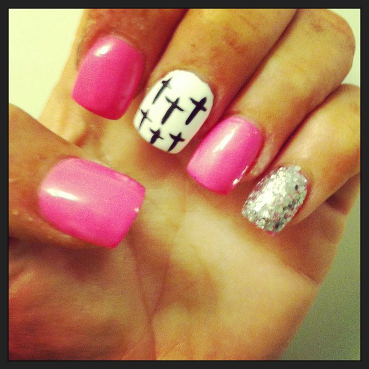 Nail Designs with Crosses