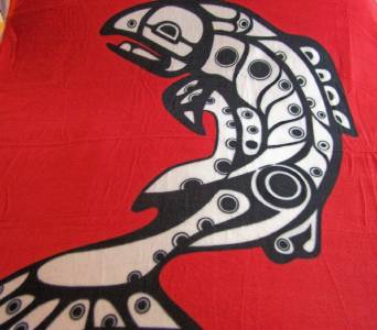 Native American Design Fleece Blankets Native American Design Fleece Blankets