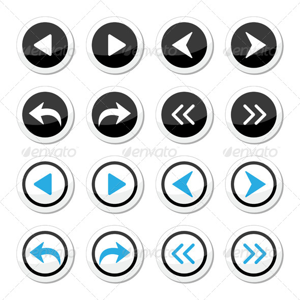 Next and Previous Page Icons