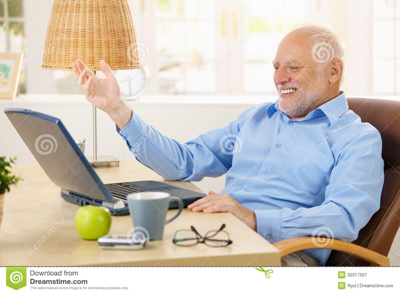 Old Man at Computer Meme