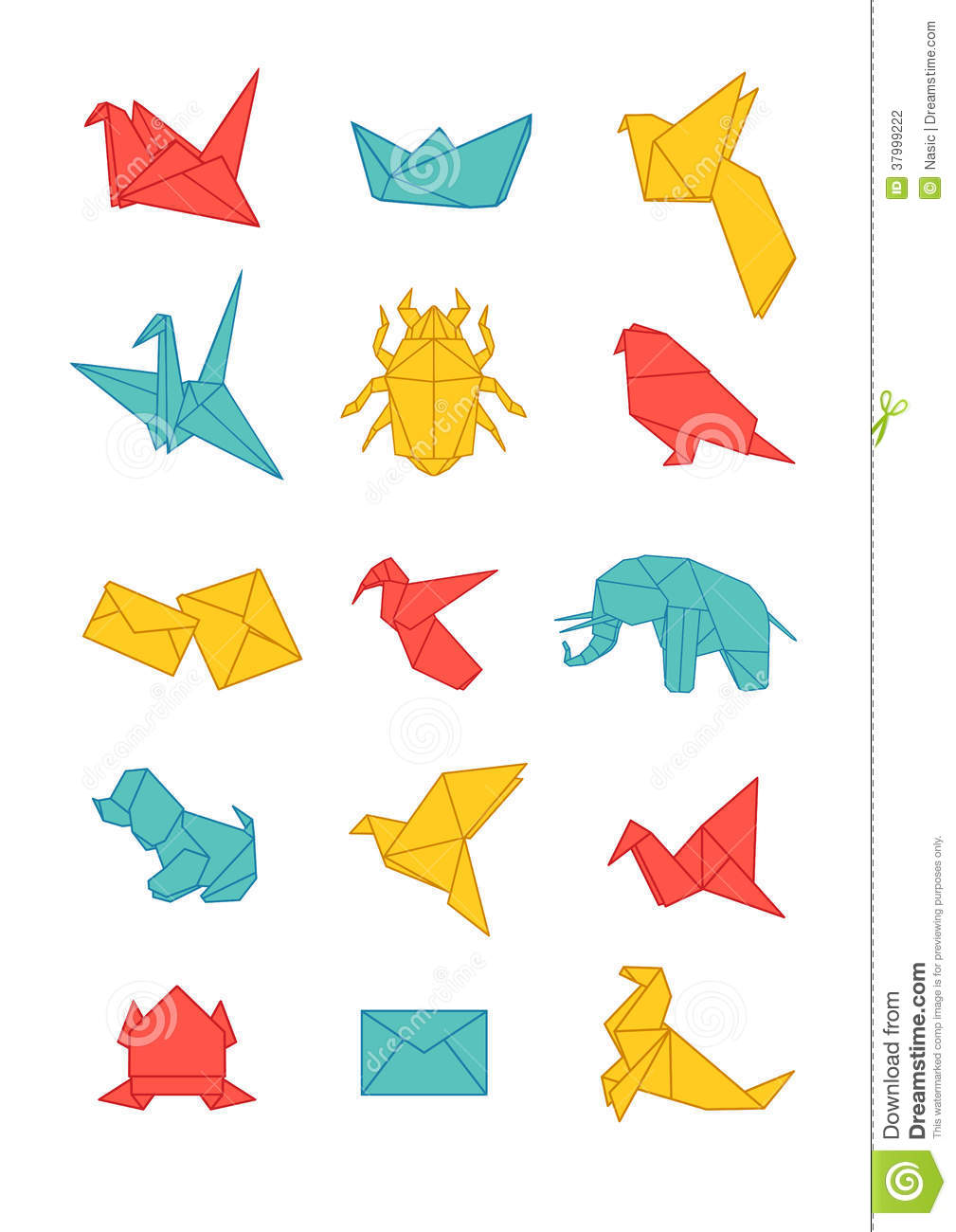 Origami Birds Icons