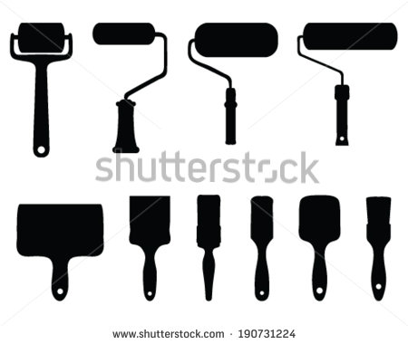 Paintbrush Silhouette Vector