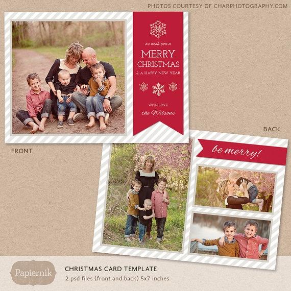 Photoshop Christmas Card Templates