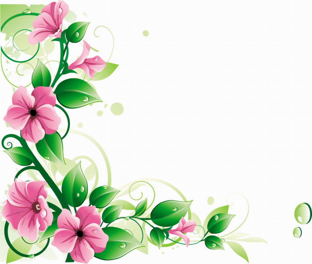 Pink Flower Vine Clip Art Pink Flower Vine Clip Art