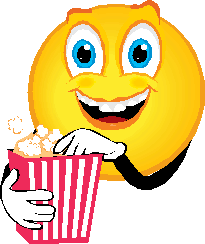 Popcorn Eating Smiley-Face Popcorn Eating Smiley-Face