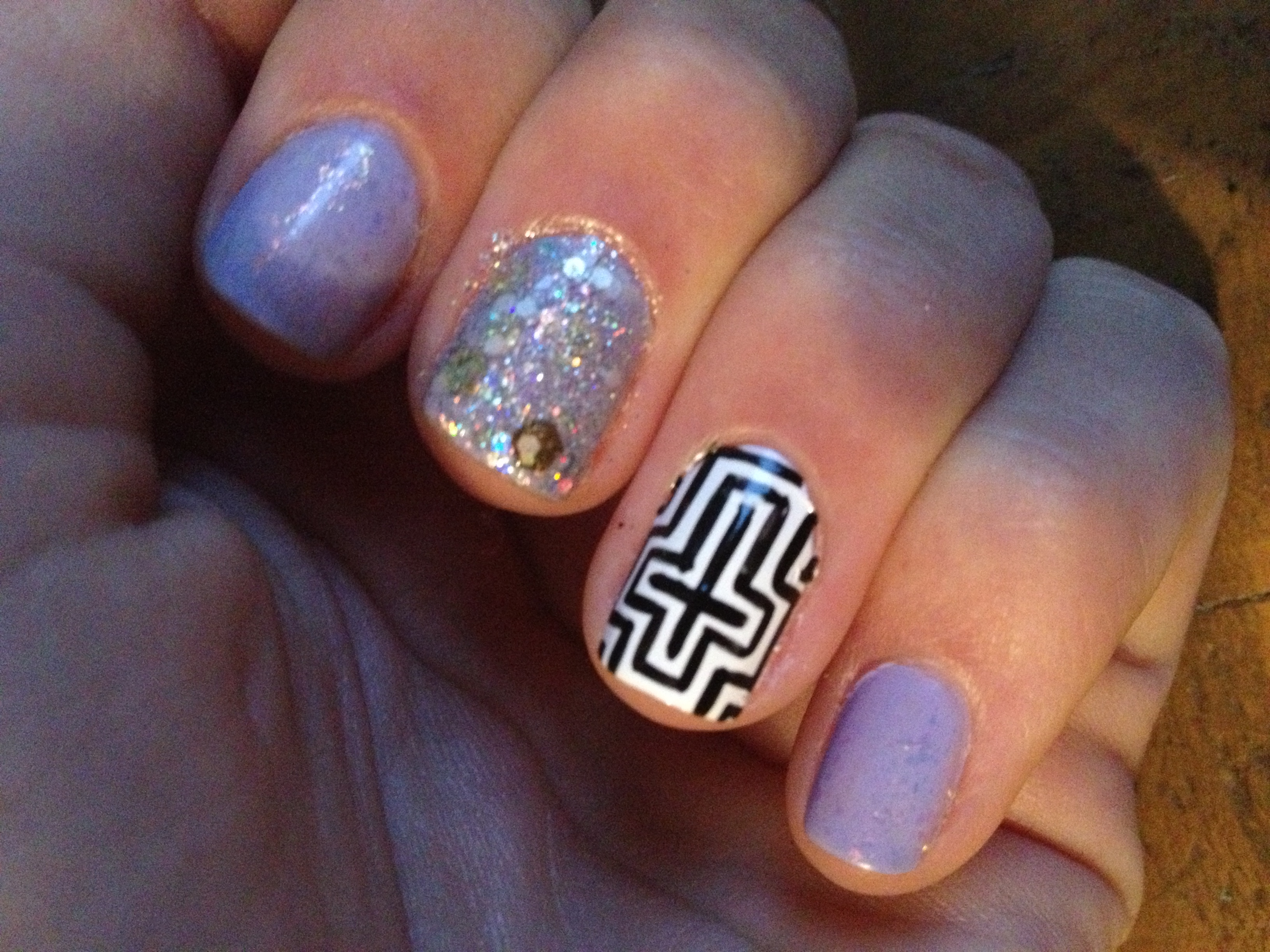 Pretty Nail Designs with Crosses