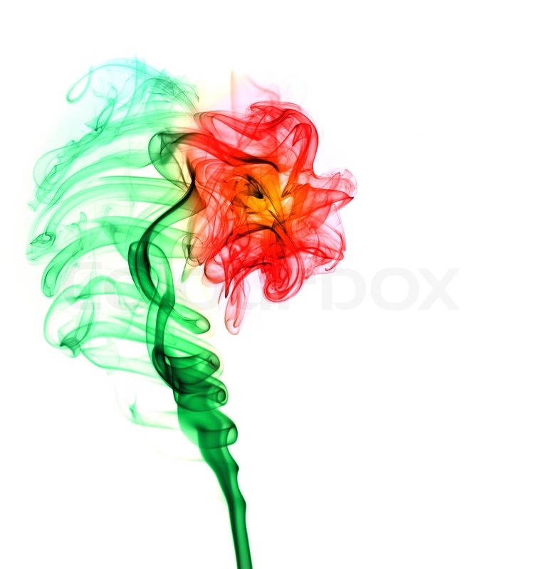 Puff of Smoke with White Background