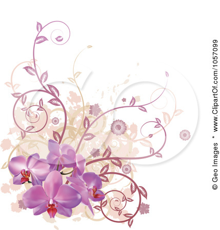 Purple Flower Vine Clip Art Free