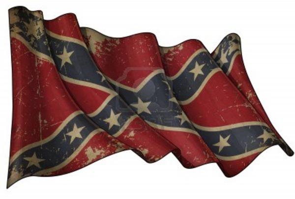 Rebel Confederate Flag Clip Art