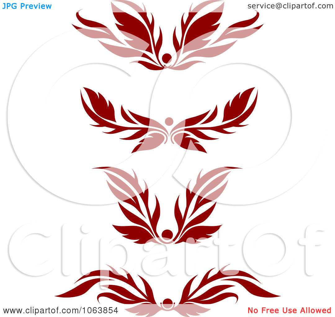 Red Flourish Border