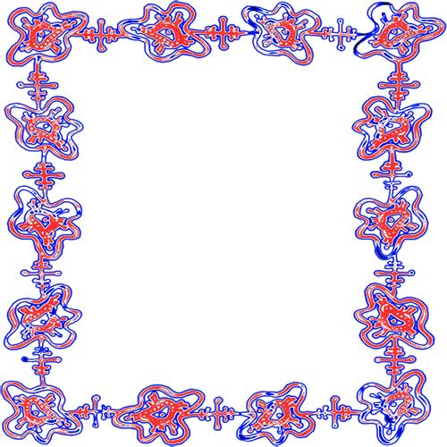 Red White and Blue Border Designs