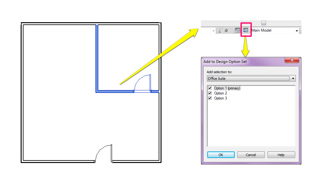 Revit Design Options Icon