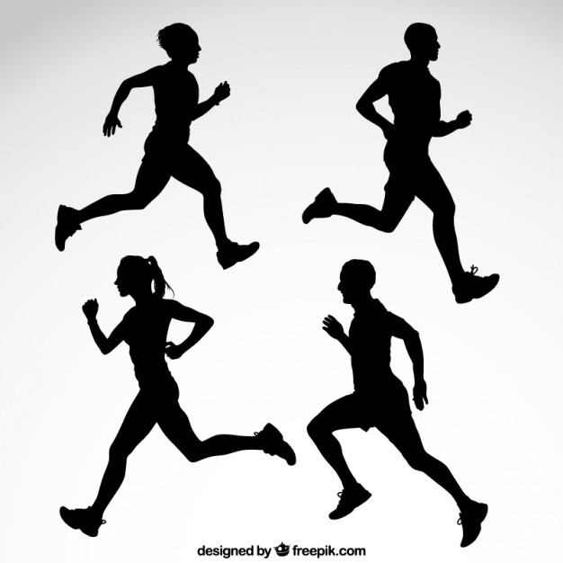 Runner Silhouette Vector Free