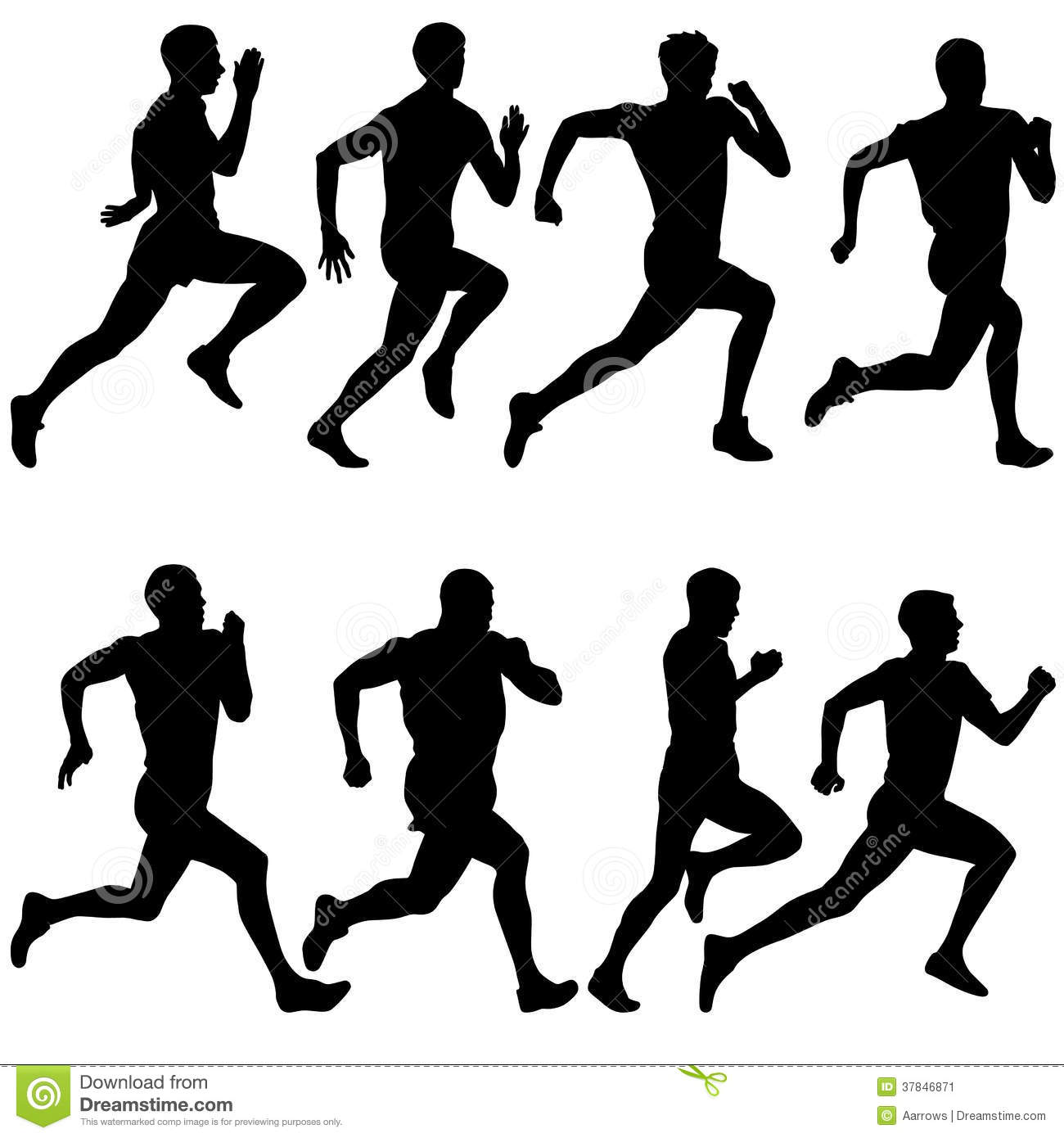 Runner Silhouette Vector