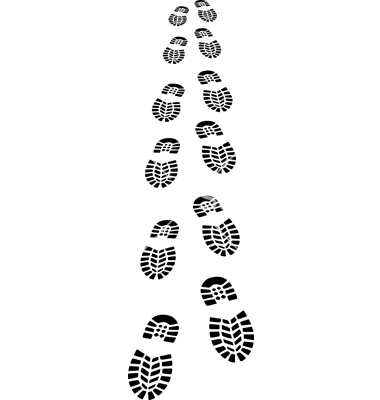 Running Shoe Footprint Clip Art