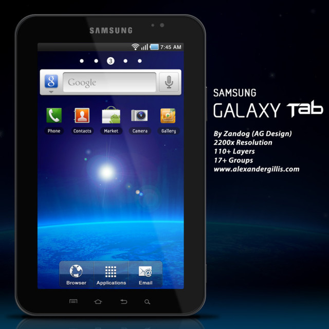Samsung Galaxy Tab Template