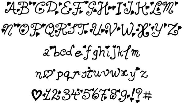 Secret Love Letters Font Secret Love Letters Font