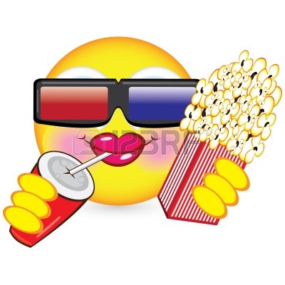 Smiley Eating Popcorn Smiley Eating Popcorn