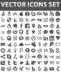 Free Social Media Icon Set Vector